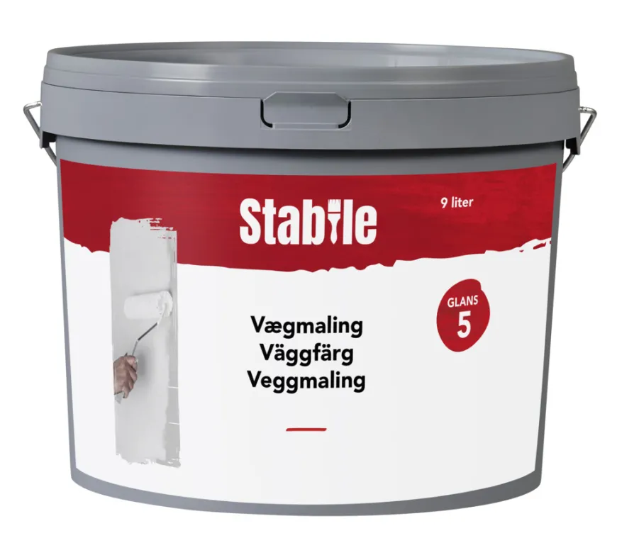 Vægmaling 5 modehvid 9 liter - Stabile®