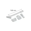 Vinduesholder 130 mm hvid plast