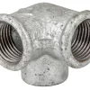 Vinkel m/sideudløb galvaniseret 1/2"
